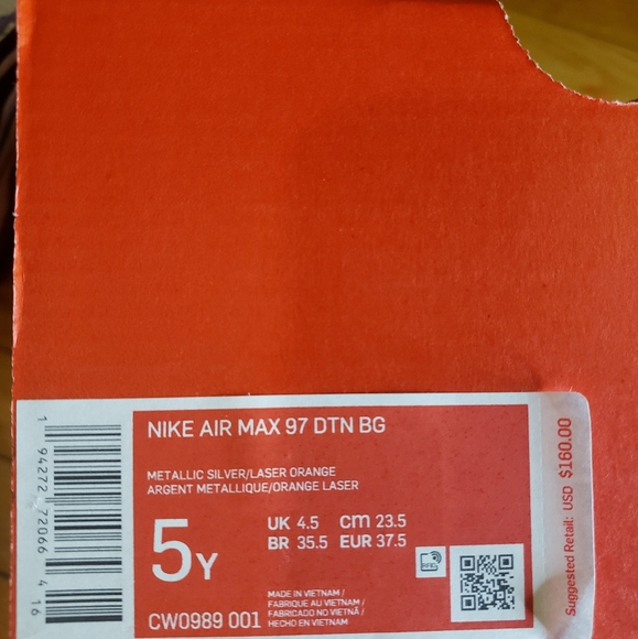 Nike Air Max 97 DTN Metallic Silver - Picture 4 of 5